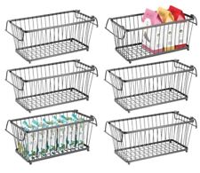 6 x Stackable Storage Baskets
