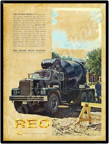 1963 reo cement mixer - 1963, koenig
