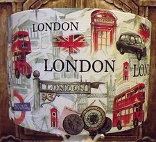 London Taxi Lampshade Shabby