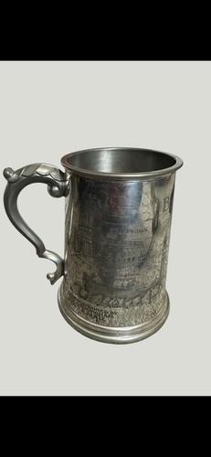 Birmingham pewter pint tankard - pewter,