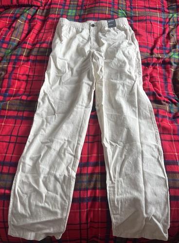 Beige lininen trousers size - size, xs