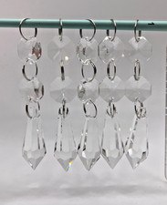5 Clear Cut Glass Crystal