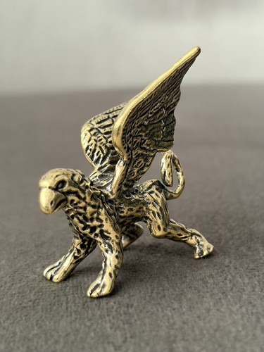 Griffin solid brass figurine - solid,