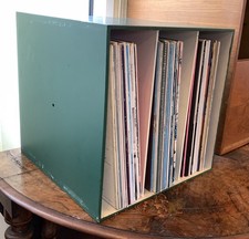 Vintage Palaset Cube Vinyl Record Storage - Habitat Finland Treston Green Retro