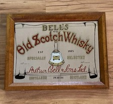 Bells Old Scotch Whiskey Decorative Mirror Pub/Bar Wall Art