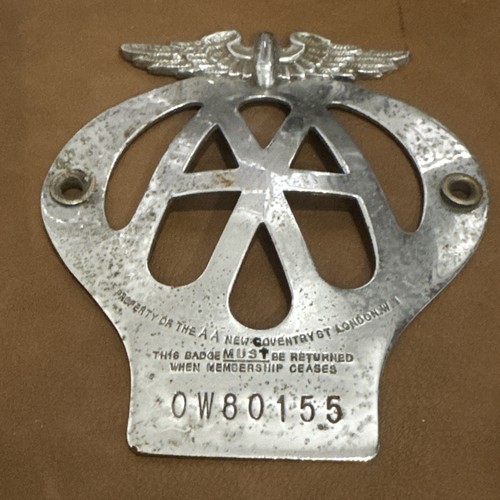 Vintage metal car badge - vintage,