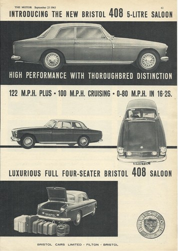 Bristol 408 original 1963 - 408, uk