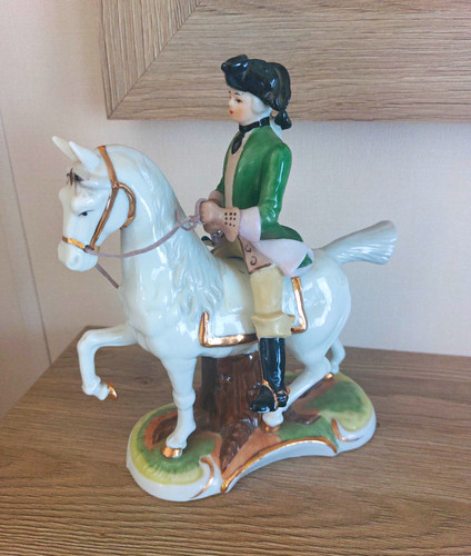 Hand painted porcelain horse - painted,