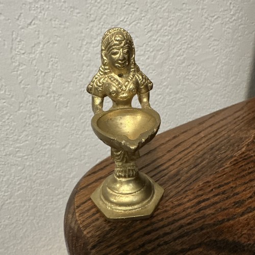 Vtg indian deepalakshmi brass - indian,