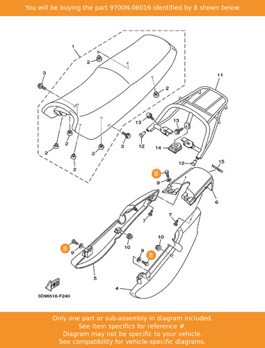 Yamaha bolt 9700n 06016 oem - yamaha, bolt,