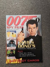 29 x James Bond 'Spy Files' magazines. Vintage & Rare. Cardboard 007 mag holder