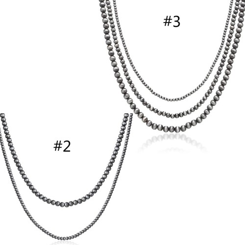 Navajo pearl layered necklace - navajo,