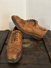 LOAKE Men’s Tan / Brown Calf Leather Brogues : U.K 7.5 Badminton - Danite Sole