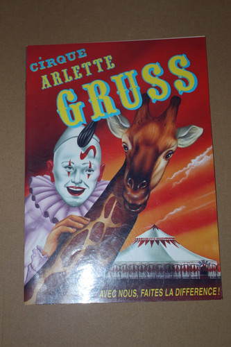 Arlette gruss circus programme - gruss,