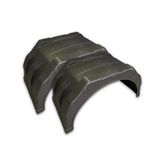 Twin wheel mudguards - twin,
