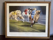 3 David French Greyhound Art Prints