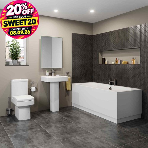 Modern bathroom suite double - bathroom,