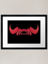 Red Demon Fangs - Face Mask