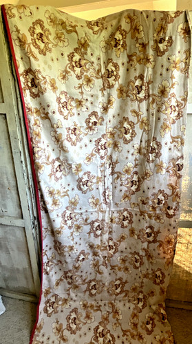 Antique fabric floral - antique,