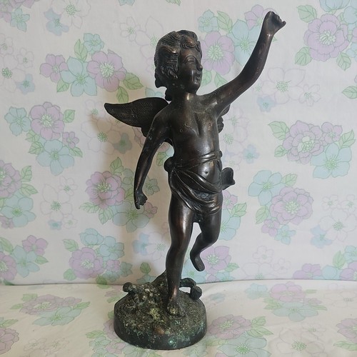 Antique large bronze cherub - antique,