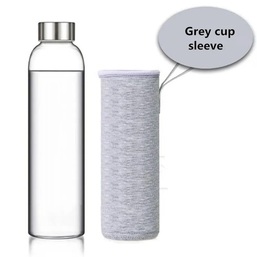 Glass water bottle with - glass,