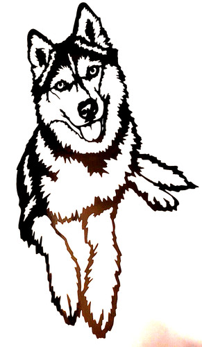 Wolf husky dog vinyl - husky,