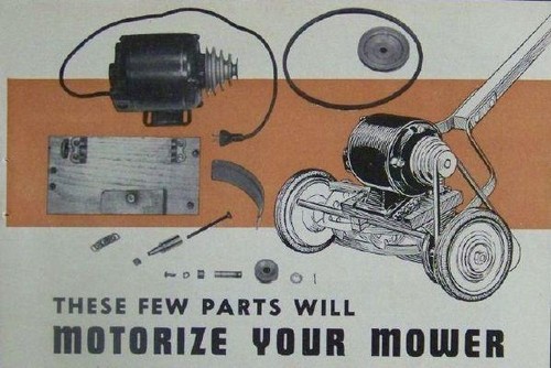 Electric reel mower convert - electric,