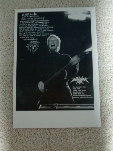 Rare 2001 metallica met - metallica,
