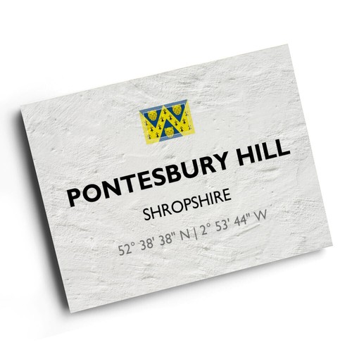 Print pontesbury hill - a4,