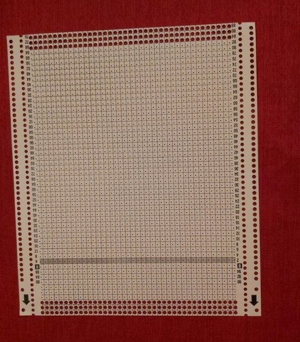 Passap blank punchcard - punchcard, deco