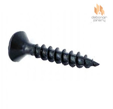 Black Hinge Screw 3.5 mm x 15 / 17 / 20 / 25 mm for Black Cabinet Hinges