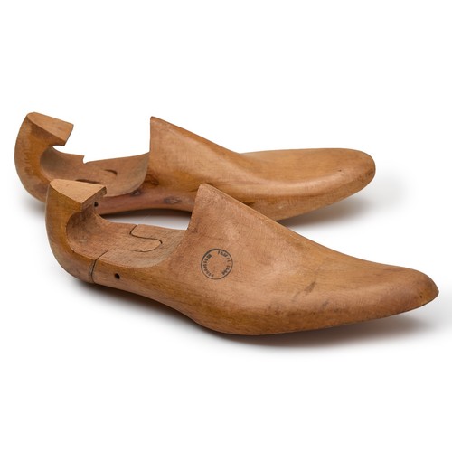 Vintage wooden shoe lasts pair - shoe,