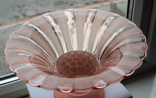 Pink Depression Glass Compote