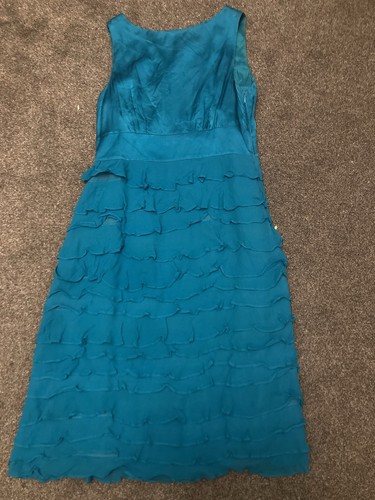 Ladies size teal ruffle - 10,,