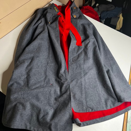 Vintage wool nurse cape gray - nurse,