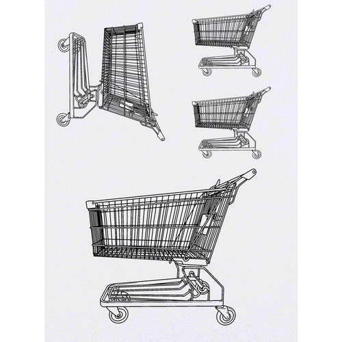 Shopping trolley - x, trolley'