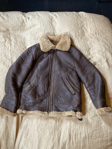 Brown shearling flying - b3,