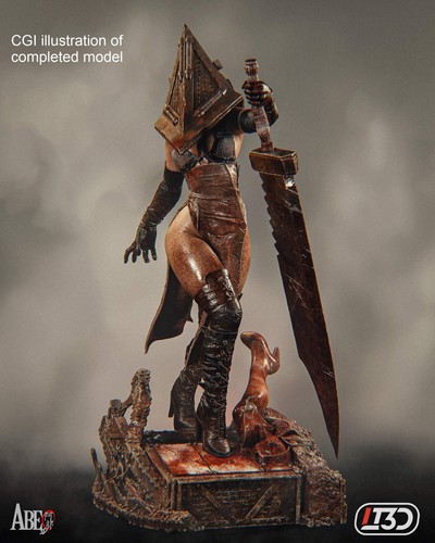 Pyramid head scale 3d - 1/10,