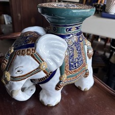 Vintage Oriental Chinoiserie Style Elephant Plant Stand