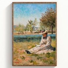 Impressionist garden art - garden,