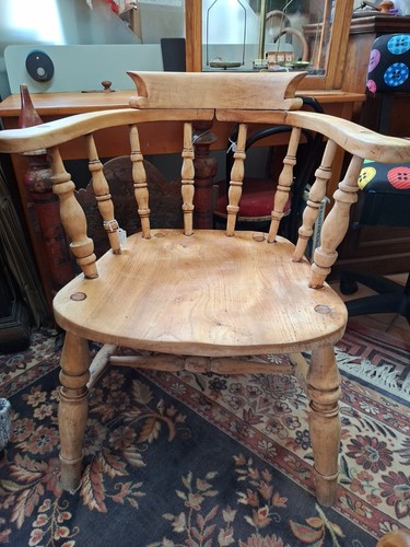 Victorian captains chair elm - captains,