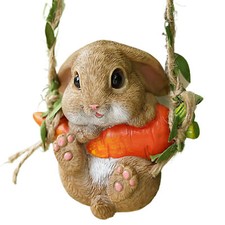 Small resin swing rabbit - small,