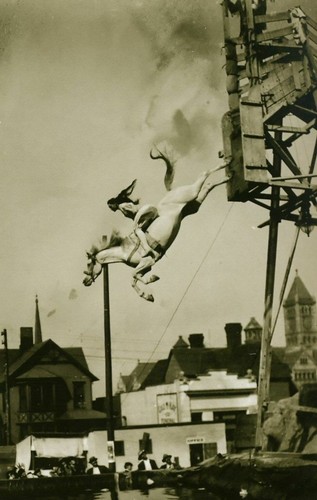 Antique circus horse jump - antique,