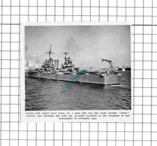 Cruiser Ship BOISE New York - 1945 Small Clipping
