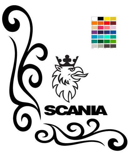 Scania window sticker - scania, truck