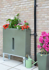 250 Litre Water Butt Planter - Green Marble