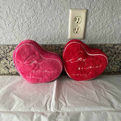 Set heart shaped velvet - set, of