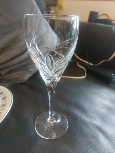Vintage crystal wine glass - vintage,