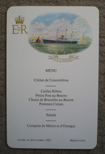 ROYAL MENU ROYAL YACHT