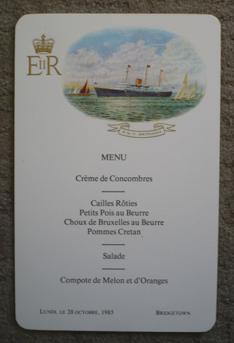 Royal menu yacht - royal,